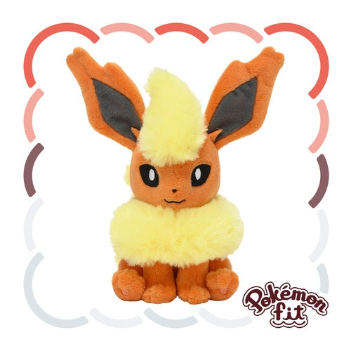 Pokemon Fit Flareon #136 Plush (Japanese Pokemon Center Exclusive)