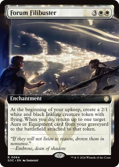 Forum Filibuster (Extended Art) - Commander: Secrets of Strixhaven - 64