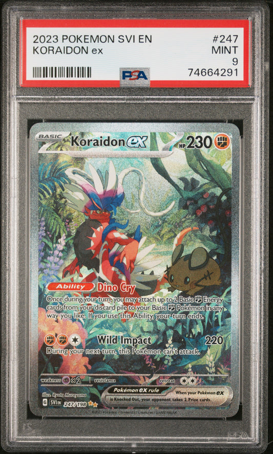 2023 Pokemon SVI EN Koraidon EX #247 PSA 9 Mint
