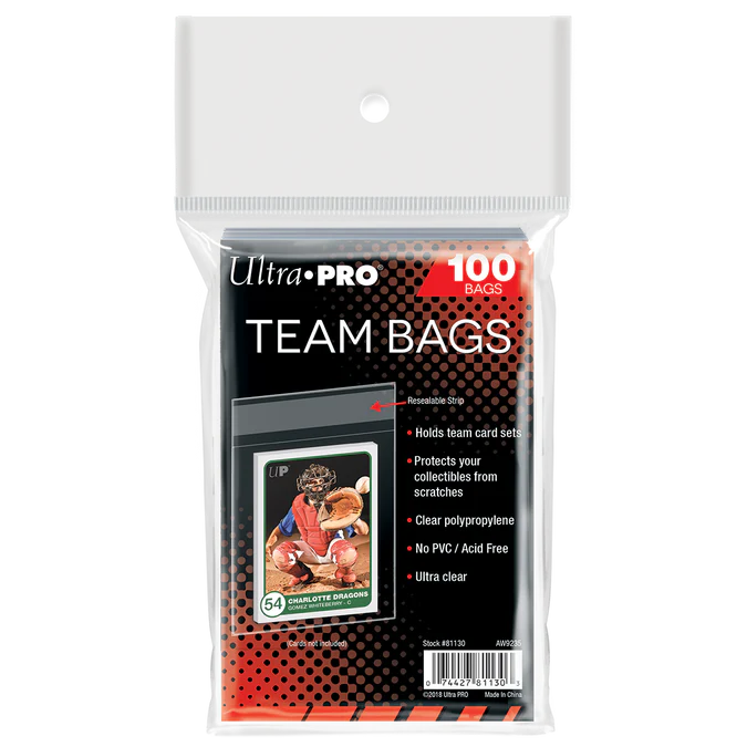 Ultra PRO Team Bags Resealable Sleeves (100ct)