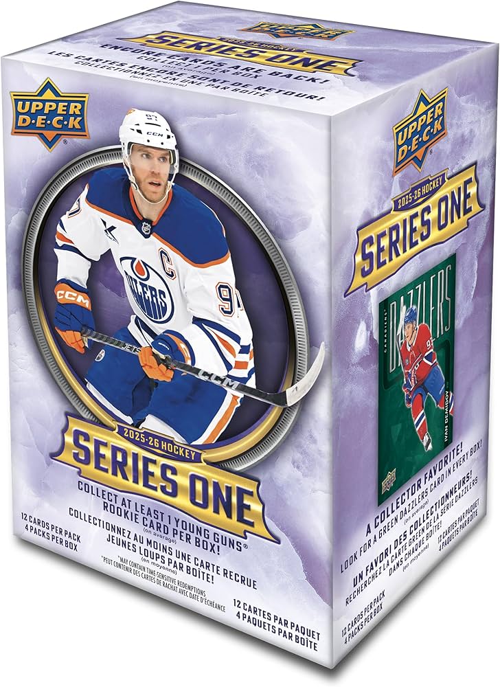 2025-26 Upper Deck Series 1 Hockey Blaster Box