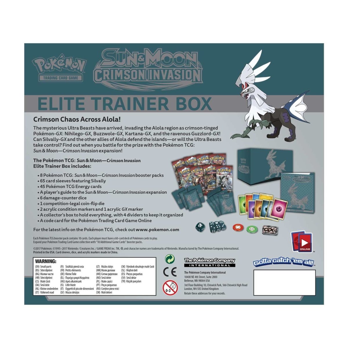 Sun & Moon Crimson Invasion Elite Trainer Box