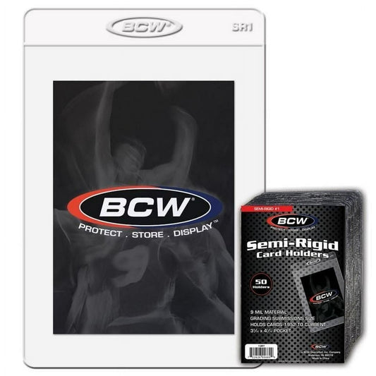 BCW Semi-Rigid Card Holder 50ct
