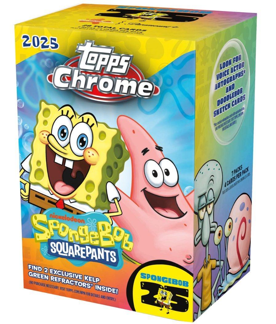 2025 Topps Chrome Spongebob Squarepants Blaster Box