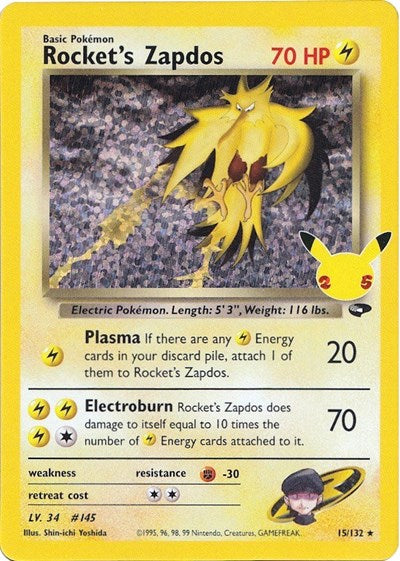 Rocket's Zapdos - Celebrations: Classic Collection - 15/132