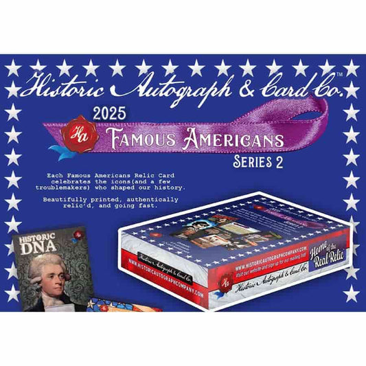 Historic Autographs 2025 Famous Americans S2 Box