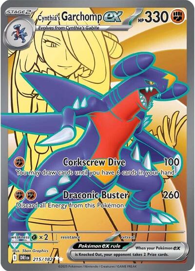 Cynthia's Garchomp ex - 215/182 - SV10: Destined Rivals - 215/182
