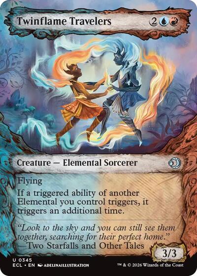 Twinflame Travelers (Showcase) - Lorwyn Eclipsed - 345 - Foil