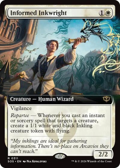 Informed Inkwright (Extended Art) - Secrets of Strixhaven - 311 - Normal