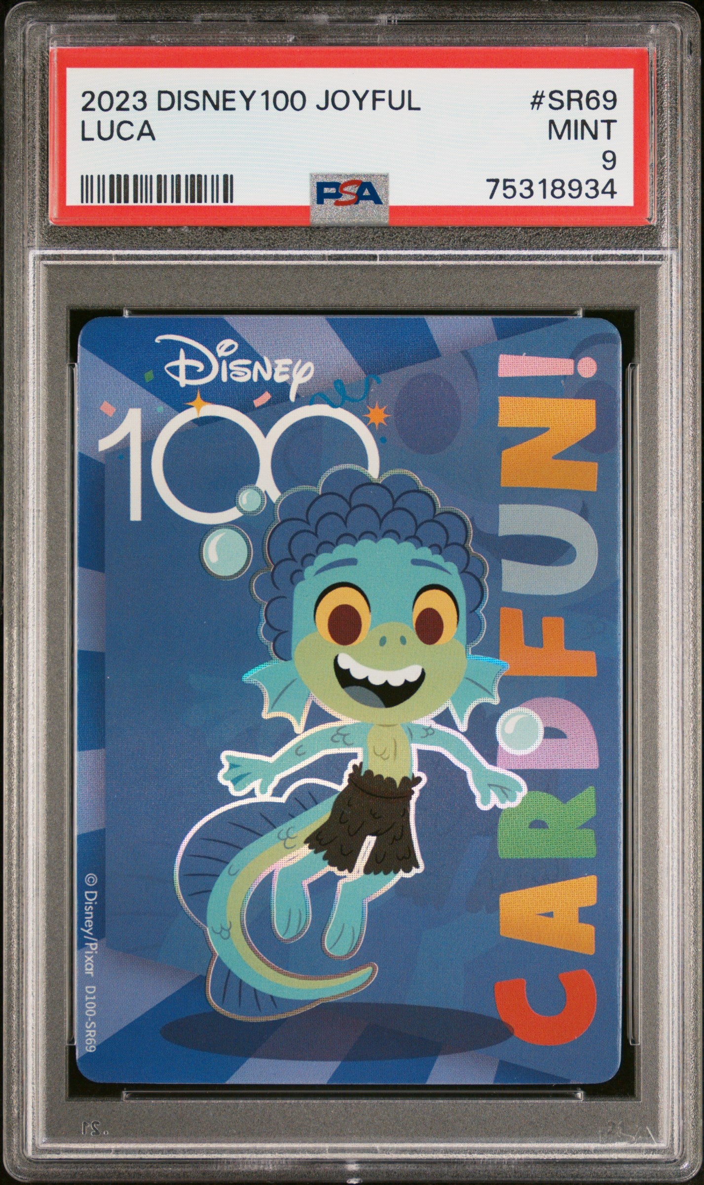 2023 Disney 100 Joyful Luca #SR69 PSA 9 Mint