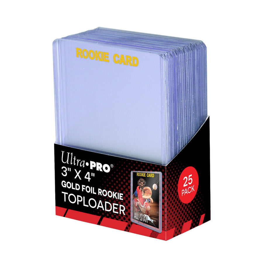 Ultra PRO 3x4 Gold Rookie Toploader 25ct