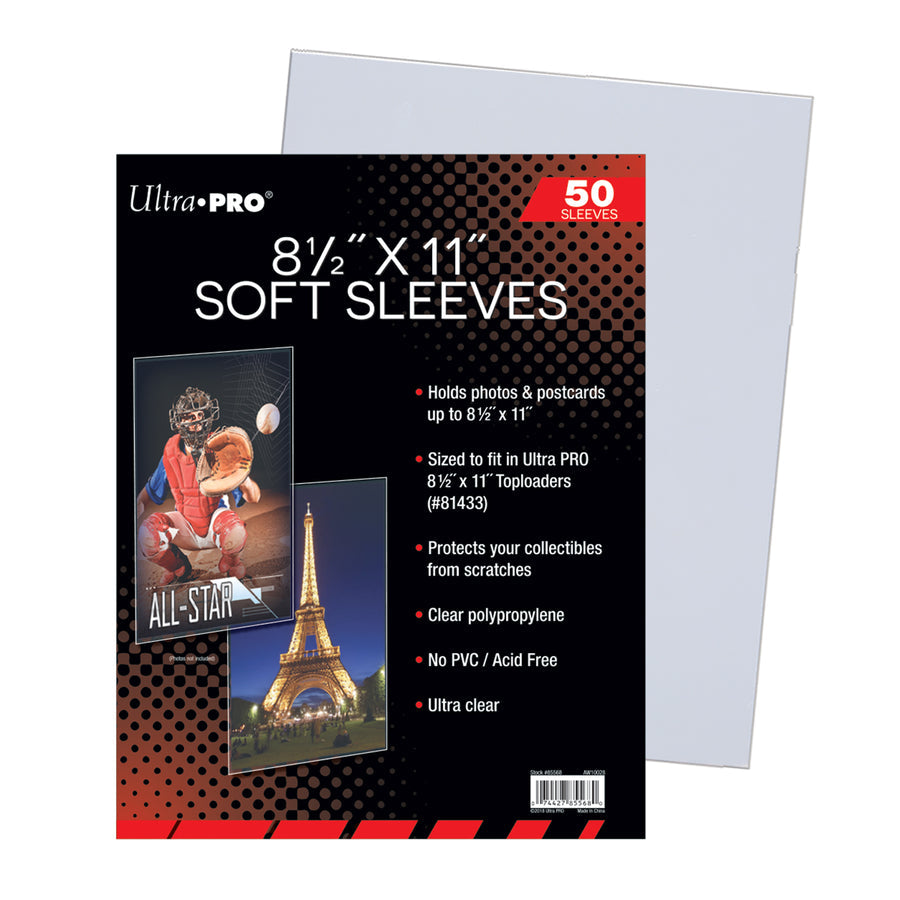Ultra PRO 8.5x11 Soft Sleeves 50ct