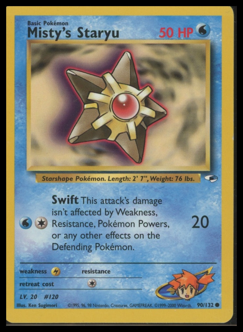 Pokemon Gym Heroes Misty's Staryu #090/132 Common