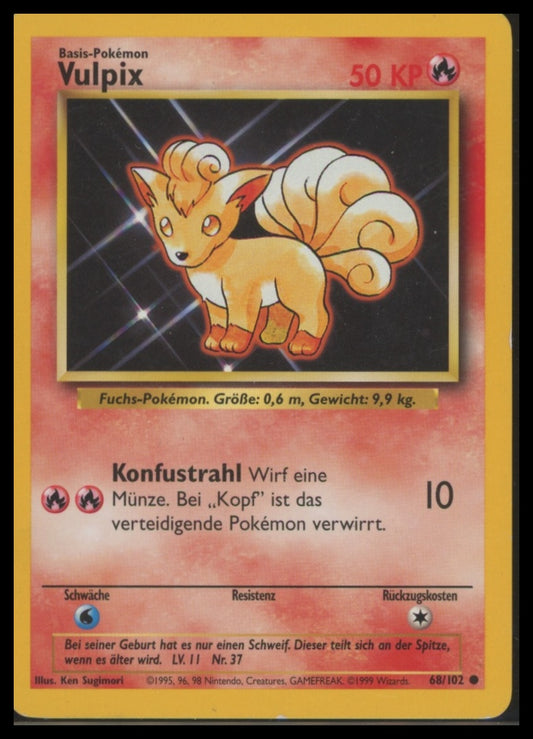 Pokemon Base Set German Vulpix #62/102 Common