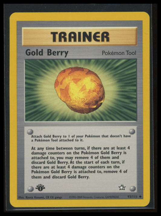 Neo Genesis Gold Berry #093/111 Uncommon