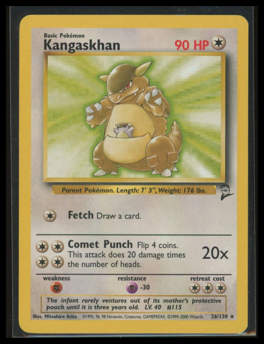 Base Set 2 Kangaskhan #026/130 Rare