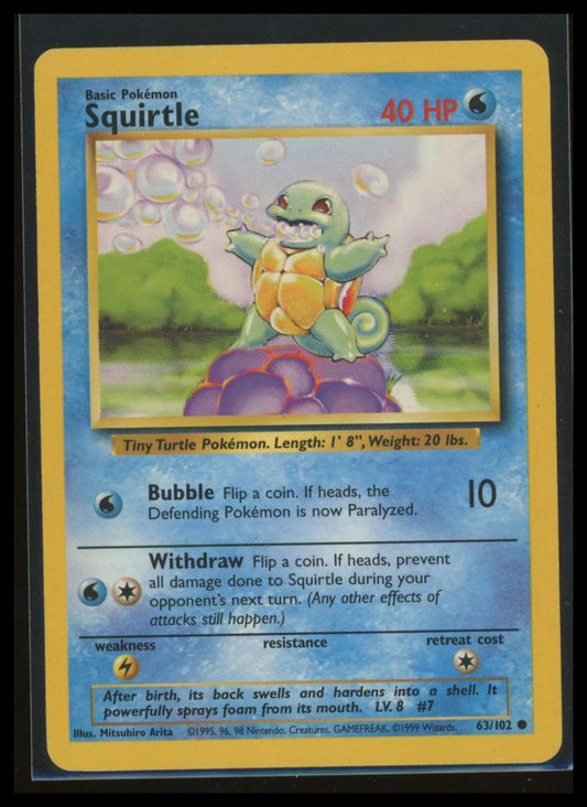 Base Set Squirtle #063/102 Common