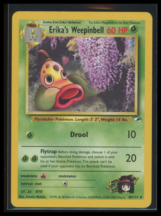 Gym Heroes Erika's Weepinbell (48) #048/132 Uncommon