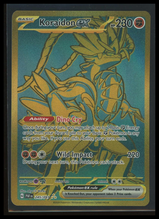 0Pokemon SV: Paldean Fates Koraidon ex #245/091