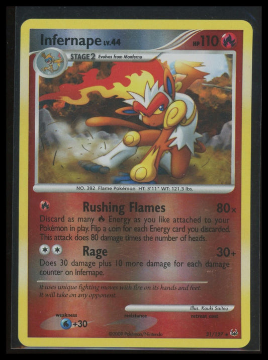 Pokemon Platinum Infernape #31/127 Reverse Holofoil