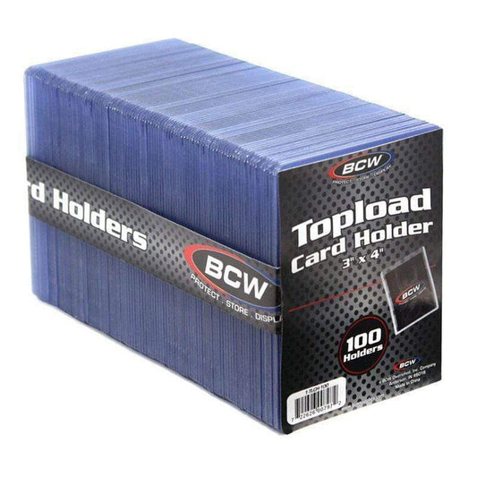 BCW 3x4 Topload Card Holder 100ct