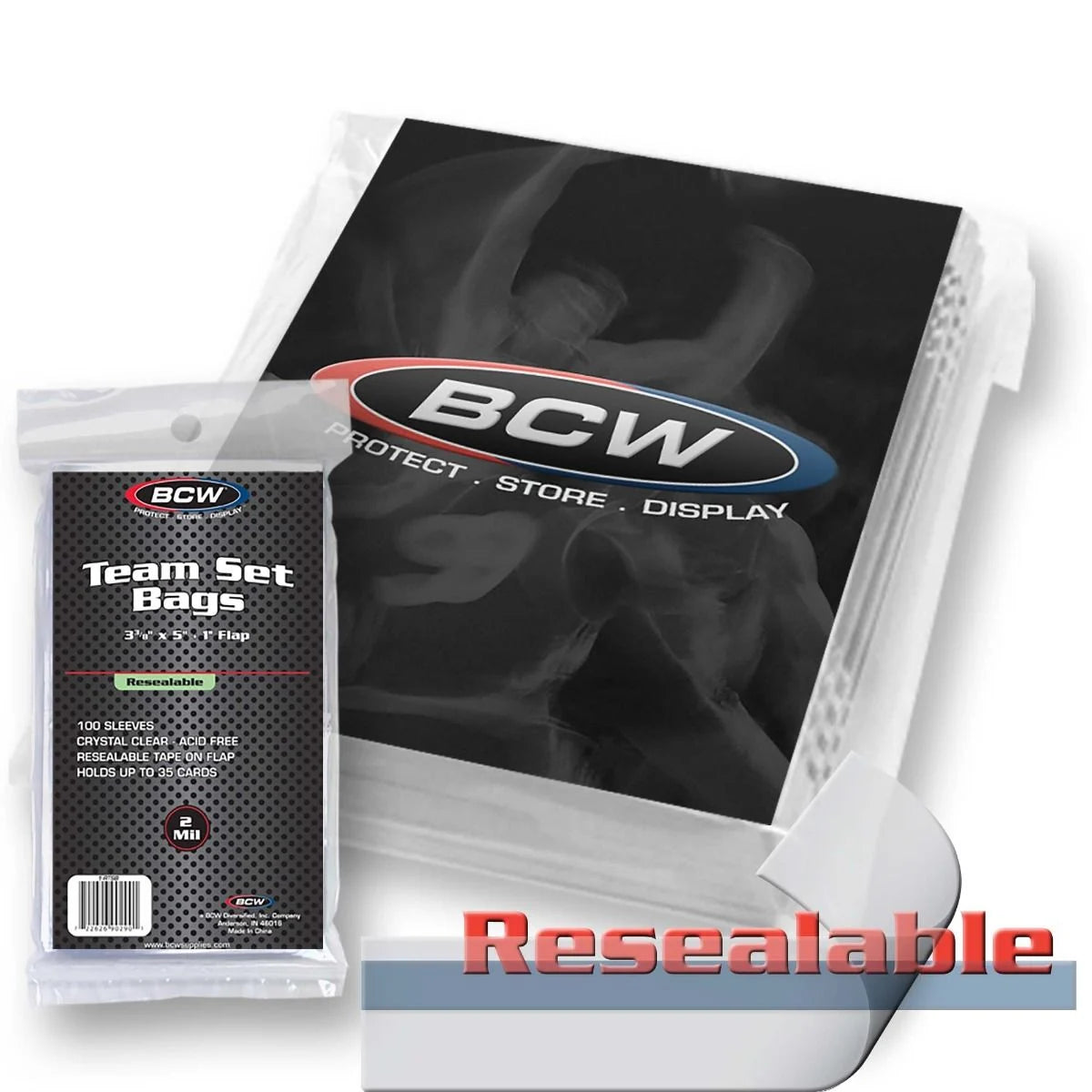 BCW Resealable Team Set Bags