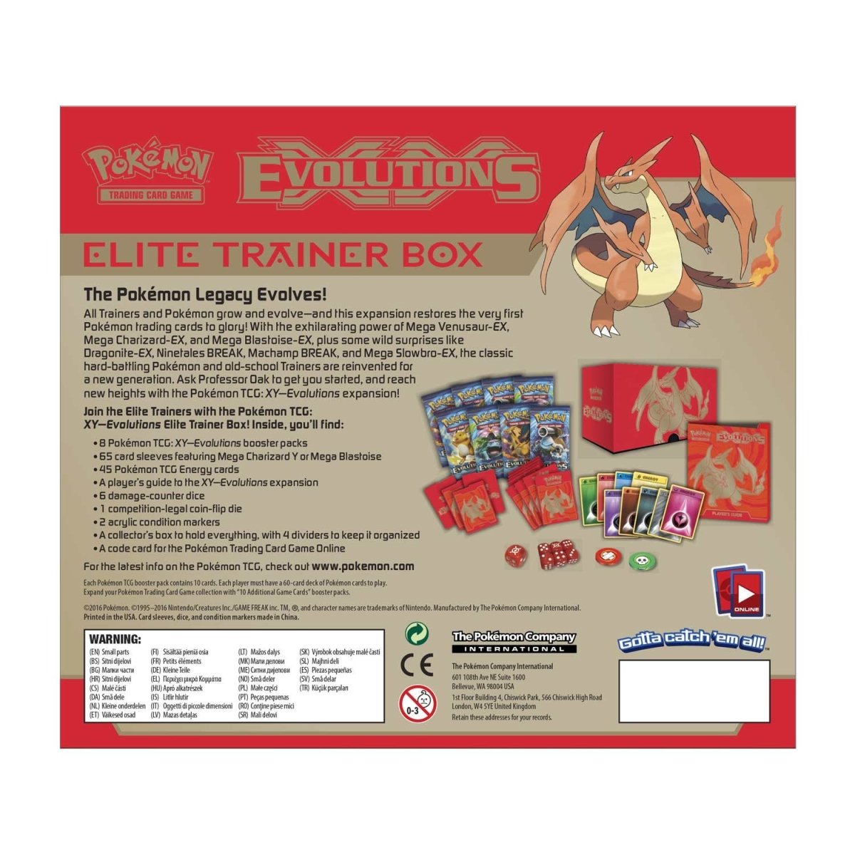 XY-Evolutions Elite Trainer Box (Mega Charizard Y)
