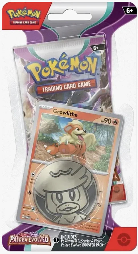 Scarlet & Violet Paldea Evolved Checklane Blister Pack [Growlithe]