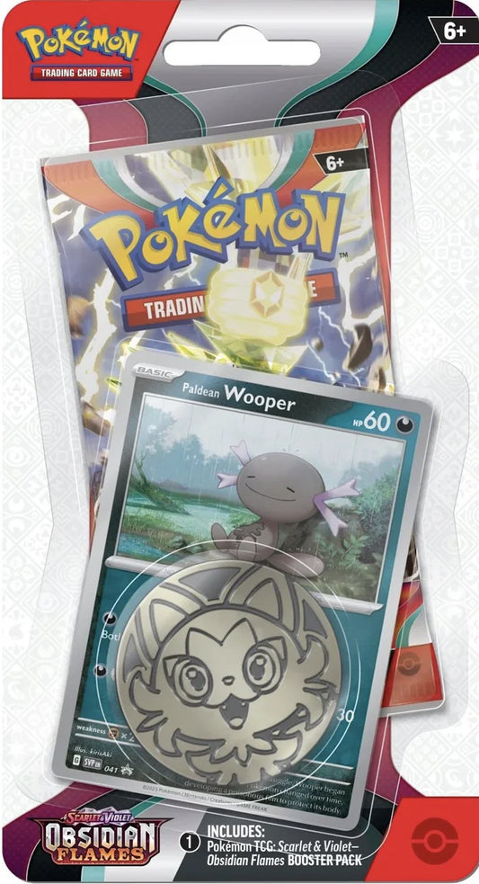 Scarlet & Violet Obsidian Flames Checklane Blister Pack [Paldean Wooper]
