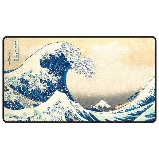 Ultra PRO Black Stitched Playmat: The Great Wave of Kanagawa by Hokusai